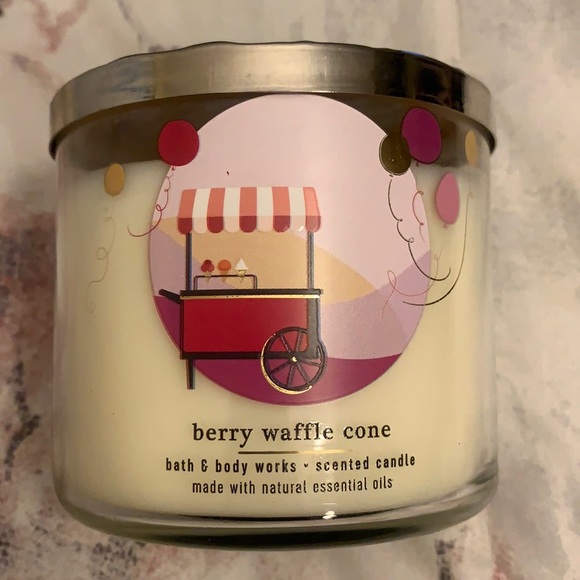 Brand New Berry Waffle Cone Candle